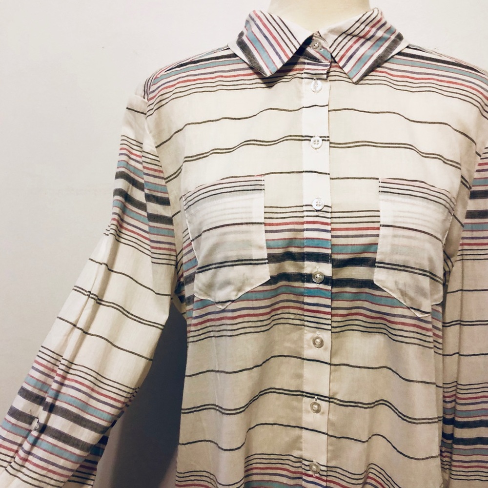 EUC C&C California Striped Button Down Shirt - Picture 3 of 5